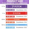 POTOK Lot de bandes de résistance à la traction 4 niveaux différents pour exercices dhaltérophilie, tonification musculaire,