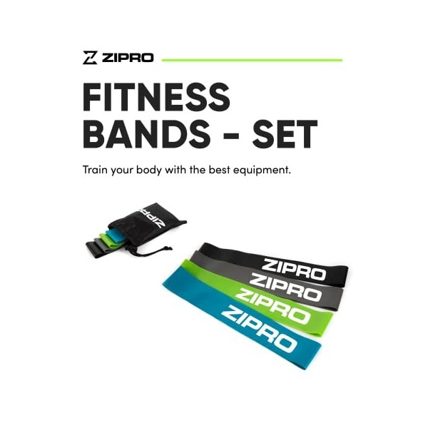 Bande de Fitness ZIPRO,Ensemble de Bandes de résistance, Bandes de Fitness,Bande de Gymnastique pour lentraînement en Force,