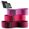 ZenLoops Bandes De Fitness en Tissu, 3 Bandes Élastiques de Fitness avec Niveaux de Résistance, Bandes de Résistance à Boucle