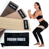 Fusion Vibes Bandes de résistance pour jambes et fesses, bandes de résistance pour fessiers, bandes dexercice 3 niveaux pour