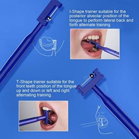 Lot de 3 Outils Dentraînement pour la Latéralisation des Lèvres de la Langue, Outil Dexercice de la Pointe de la Langue pou