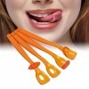 4pcs Kids Tongue Exerciser Tongue Tip Exerciseur Safe Tongue Muscle Strength Training Portable Bouche Lip Muscle Recovery Too