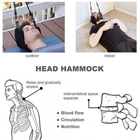 Rarurko Hammock for Neck,Hamac pour Cou Soulagement de la douleur, Portable Détente Hamac Massager,Cou Stretch Relief Fatigue