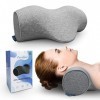 Oreiller Ergonomique Cervicale - Coussin Traction Nuque - Appareil Étirement de la Nuque - Relaxation Musculaire du Cou et Ép