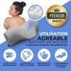 Oreiller Ergonomique Cervicale - Coussin Traction Nuque - Appareil Étirement de la Nuque - Relaxation Musculaire du Cou et Ép