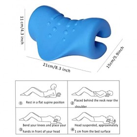 Senteen Oreiller De Traction Cervicale relax Du Cou Et Des Épaules Nouveau coussin cervical bleu coussin traction cervicales 