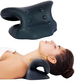 Ozental Oreiller/Coussin de Traction Cervicale Dispositif Chiropratique de Correction de la Colonne Cervical, Coussin Massage