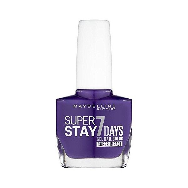 887 All Day Plum - Vernis à Ongles Strong & Pro/SuperStay Gemey Maybelline