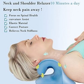 Étirement du cou, coussin de cou, alignement de la colonne vertébrale, chiropratique