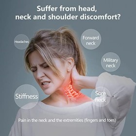 Relaxant pour le cou et les épaules, dispositif de traction cervicale avec thérapie magnétique, alignement de la colonne cerv