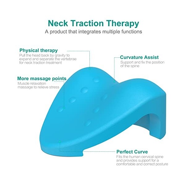 Relaxateur pour le cou et les épaules - Appareil de traction cervicale pour le soulagement des douleurs cervicales et soulage