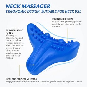 Relaxateur de cou et dépaules | Coussin chiropratique pour le cou | Alignement de la colonne cervicale | Étirement de la nuq