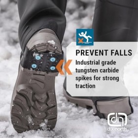 Due North HEELTRACTIONAID Talon Traction Aid, Taille unique, Noir