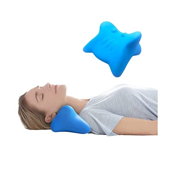 TeTupGa Étireur, traction cervicale pour soulager la douleur du cou, oreillers chiropratiques pour soulager les maux de tête,