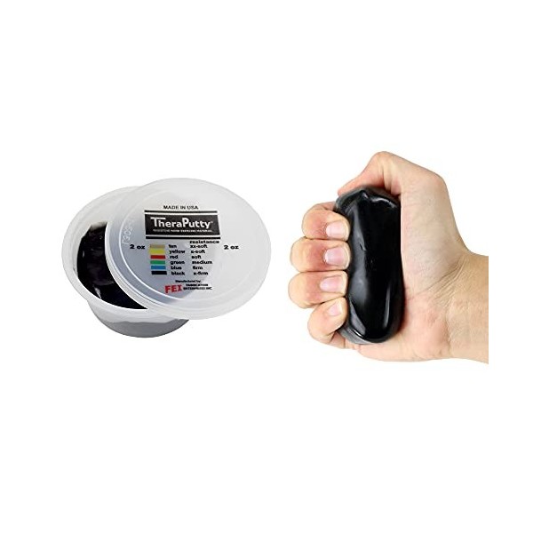 CanDo TheraPutty antimicrobien - Pâte à malaxer - 170 g - bleu élevé 