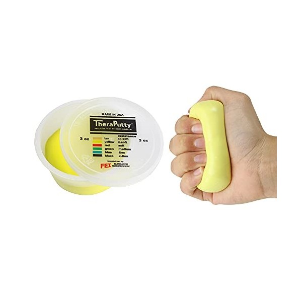 Cando Theraputty Antimicrobien - Pâte à Malaxer - 85 g - Noir Très Élevé 