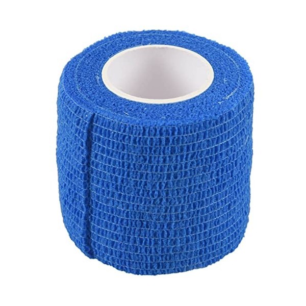 Jiklophg 12 PCS Auto-adhesif doigt Muscles cheville elastique Bandage Gauze Dressing Tape Bleu