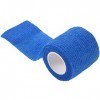 zabeto 12 PCS Auto-adhesif doigt Muscles cheville elastique Bandage Gauze Dressing Tape Bleu