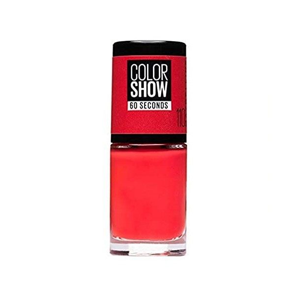 Maybelline New York Color Show Vernis à Ongles Formule Couvrante/Séchage Express 110 Urban Coral