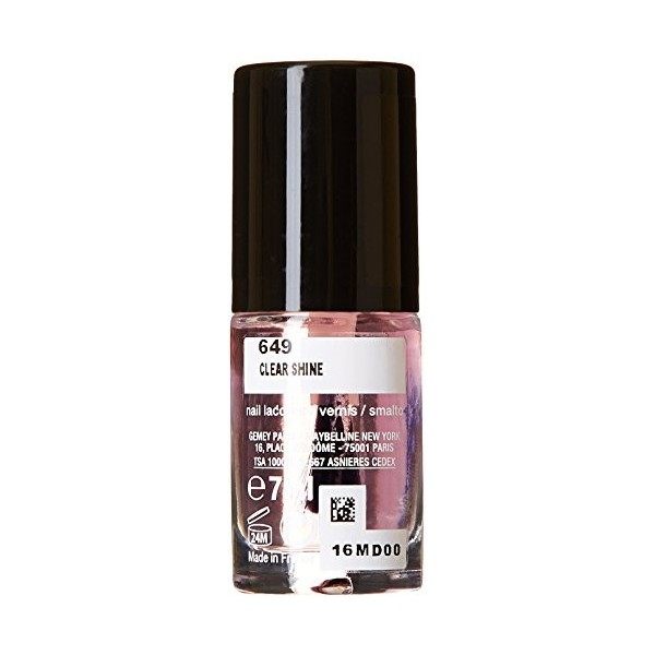 Gemey Maybelline Colorshow Vernis à Ongles 649 Clear Shine - Lot de 2