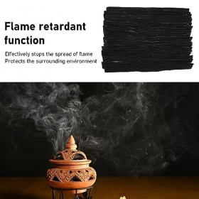 Tampon Collecteur de Cendres de Brûleur dencens, Tampons Ignifuges dencens Multifonctionnels Sûrs de 50 Pièces pour la Mais