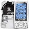 AUVON 3 EN 1 TENS EMS Electrostimulateur Musculaire de Canaux Double pour le soulagement de la douleur, la stimulation muscul