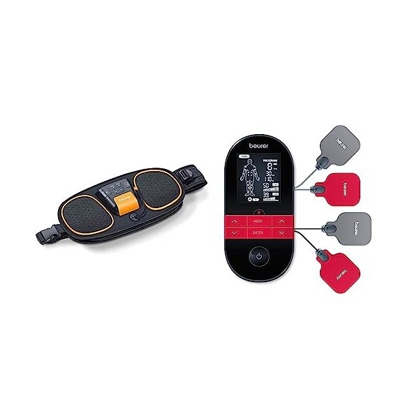 Beurer EM 37 Ceinture abdominale, Entraînement abdominal EMS, Electrostimulation musculaire pour renforcer les muscles abdomi...