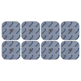 Lot de 8 électrodes carrées axion | Compatible avec les appareils Beurer et Sanitas | Patchs autocollants de 5x5 cm à utilise
