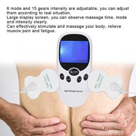 Stimulateur Musculaire, Appareil TENS Numérique pour Soulager la Douleur, Masseur électrique à Double Sortie, Masseur pour So