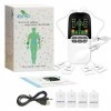 HARPIMER Electrostimulateur Masseur électrique, Masseur de Dos, Appareil Amincissant Patch Vibrant électro-Stimulation