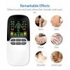 HARPIMER Electrostimulateur Masseur électrique, Masseur de Dos, Appareil Amincissant Patch Vibrant électro-Stimulation