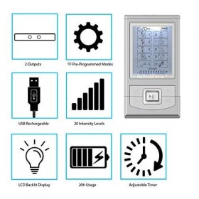 HealthmateForever Effacé Des dizaines Unité fda portable Body Massager