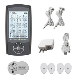 HealthmateForever Effacé Des dizaines Unité fda Pro12Ab Argent 2en1 Double Valeur 12 Modes Meilleur électrothérapie périphé