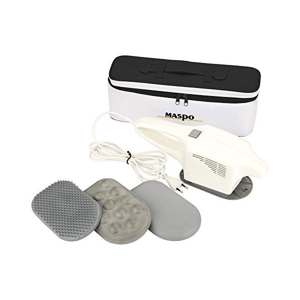 Maspo Vibramat de Luxe Appareil de massage grande surface comprenant 3 plaques de massage