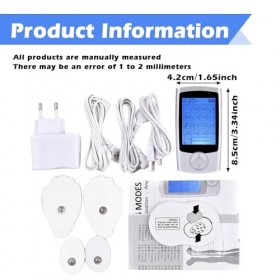 Électrostimulateur Musculaire, Appareil Electrostimulation Musculaire, Double Sortie Masseur Stimulateur Musculaire 16 Modes 