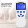 Appareil EMS/Tens, Appareil de Courant de Stimulation avec 2 Canaux, Thérapie de la Douleur par Appareil Tens, 8 électrodes, 