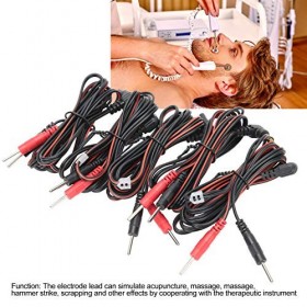 électrodes pour unité Tens,Fils de rechange pour unité Tens, 10 pièces/sac 2.35 mm 1.2 m Câble de fils délectrode de type br
