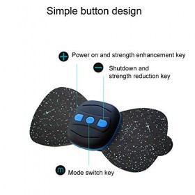 Appareil de Massage TENS sans Fil, Mini Stimulateur Musculaire EMS, Traitement Portable sans Médicament, pour les Bras, le Do