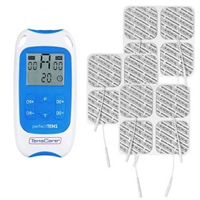 TensCare Perfect TENS + 12 E-CM5050V Appareil TENS cliniquement prouvé Parfait pour la gestion de la douleur des douleurs aig