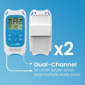 TensCare Perfect TENS + 12 E-CM5050V Appareil TENS cliniquement prouvé Parfait pour la gestion de la douleur des douleurs aig