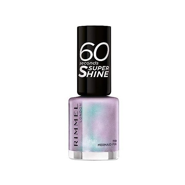 Rimmel - Vernis à Ongles 60 Seconds Super Shine Colour Block - Ultra Brillance et Longue Tenue - Séchage Rapide - 719 Mermaid