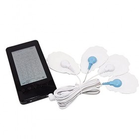 Massforce Massmulator - Electrostimulateur Musculaire TENS/EMS/Massage - 4 electrodes reutilisables - Ecran LCD tactile style