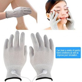 Paire de gants délectrodes - Gants de massage - Électrodes - Gants de massage - Gants délectrodes - Gants de massage - Gant