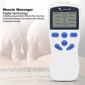 Appareil Numérique TENS et Ems, Électrostimulateur TENS Anti-Douleur, Unité Portable TENS à Double Canal, 4 électrodes Auto-a