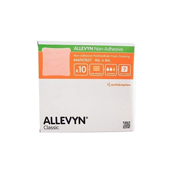 Smith & Nephew 99XX0293 Allevyn Lot de 10 pansements non adhésifs 10 cm x 10 cm