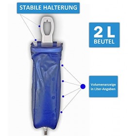 Irrigator de voyage complet - 2 L - en plastique pour brosse de nettoyage du côlon à la maison ou en déplacement