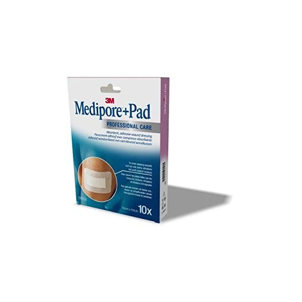 3 M Medipore Pad Lot de 10 pansements10 x 10 cm