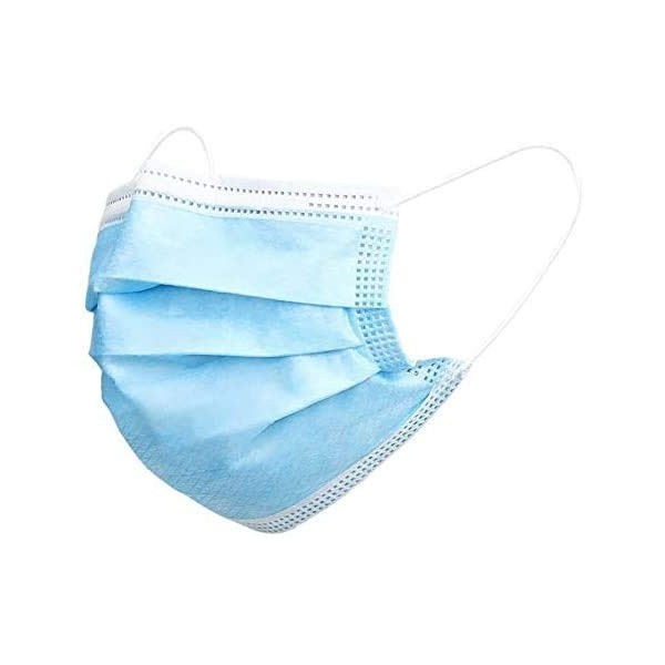 PETYY 3-Couche Non Tissée Anti-Poussière Produits, Anti-Pollution Visage Filtre Protecteur,50 Pieces