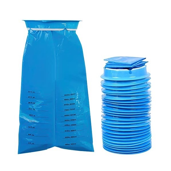 AIOKMBR 10/50 PCS Sacs de maladie 1000 ML Sacs de vomisses Sac de malfaitement vomi Portables Sacs de nausées avec Sacs Snap 