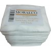 MORALCO Lot de 100 serviettes jetables Spun Lace Blanc Pedicure 40 x 40 